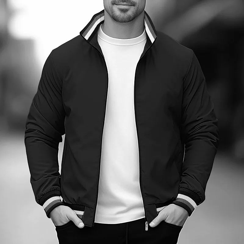 Herren Bomberjacke mit Reißverschluss und Taschen