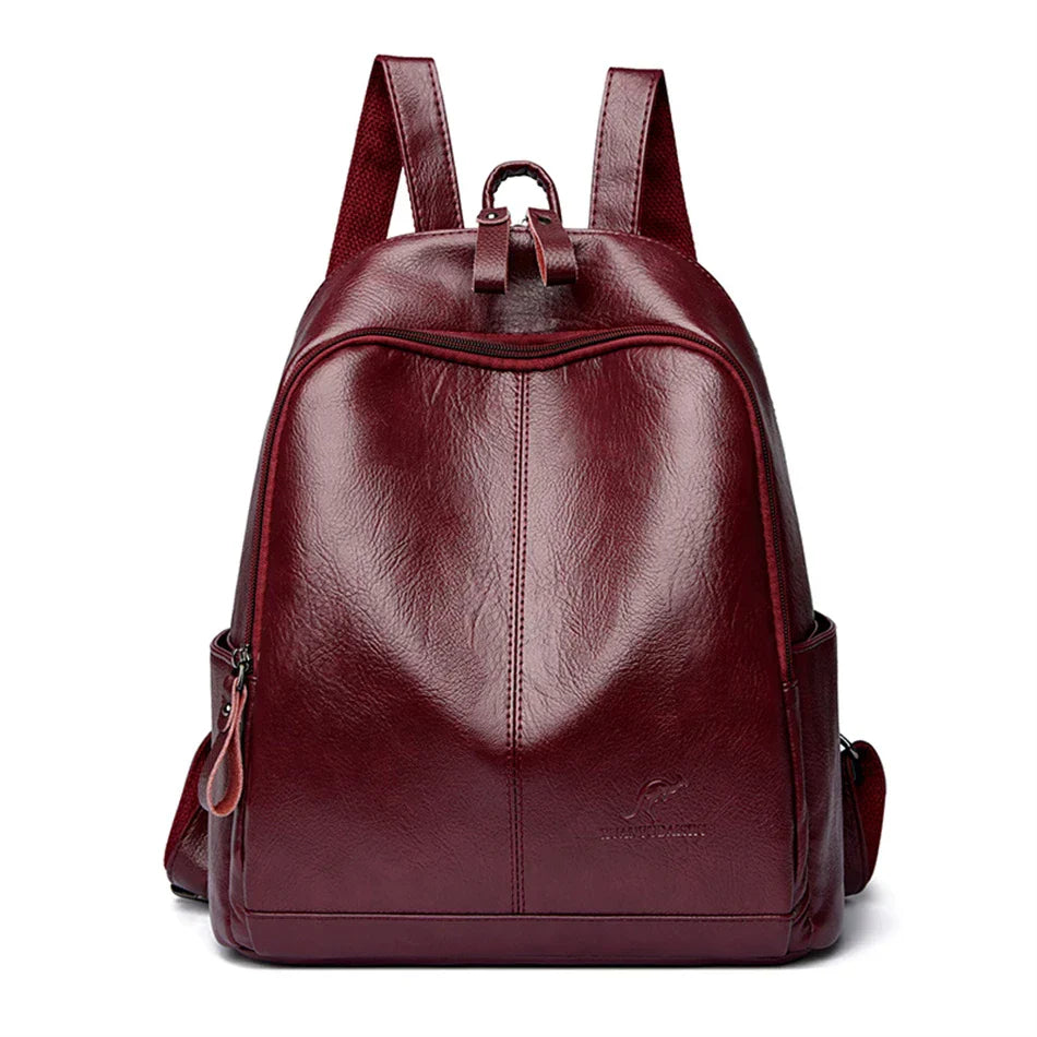 ZAYA | DIEBSTAHLSICHERER LEDERRUCKSACK