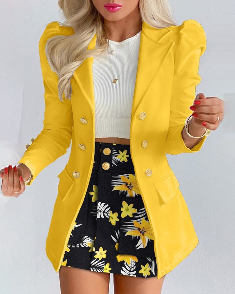 Blazer und Rock Set für Damen