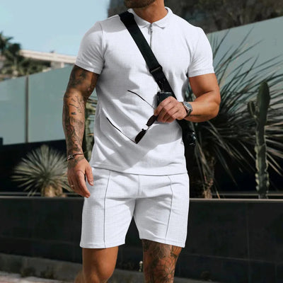Atmungsaktives & Stylisches Sommer-Set mit Poloshirt & Shorts für Herren – Nilo