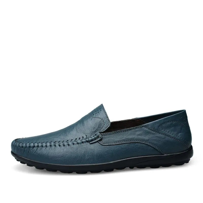 Herren-loafer aus echtem italienischem leder