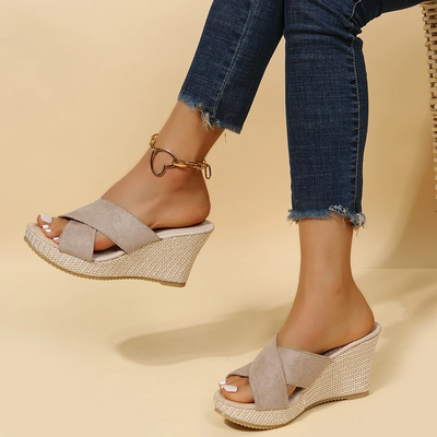 Keilabsatz-Sandalen mit Offener Zehe für Damen