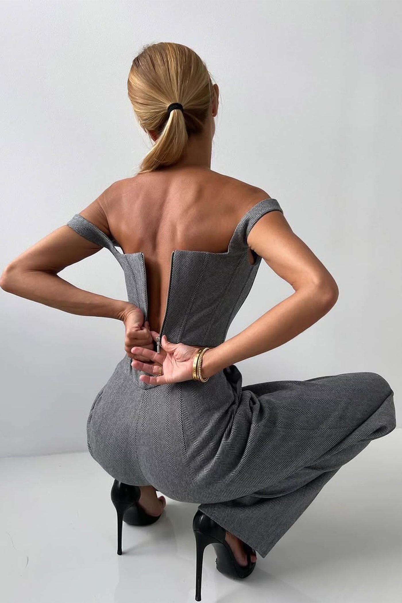 Nele™ – Dreiteiliges Set mit doppelreihigem Blazer