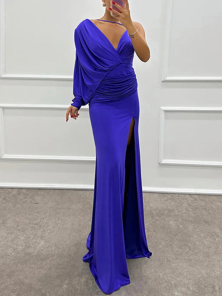 Iliana | Ein-Schulter-Kleid