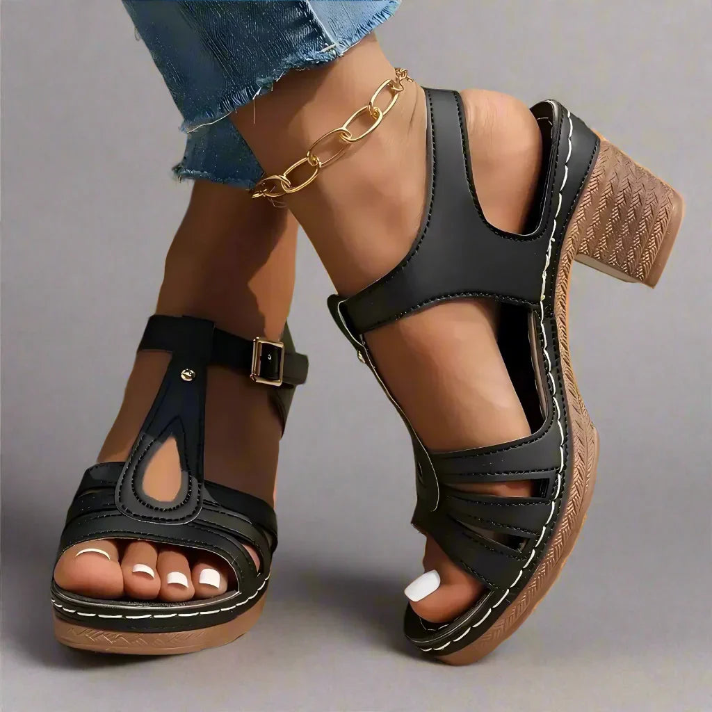 Irma | Orthopädische Sandalen mit Absatz