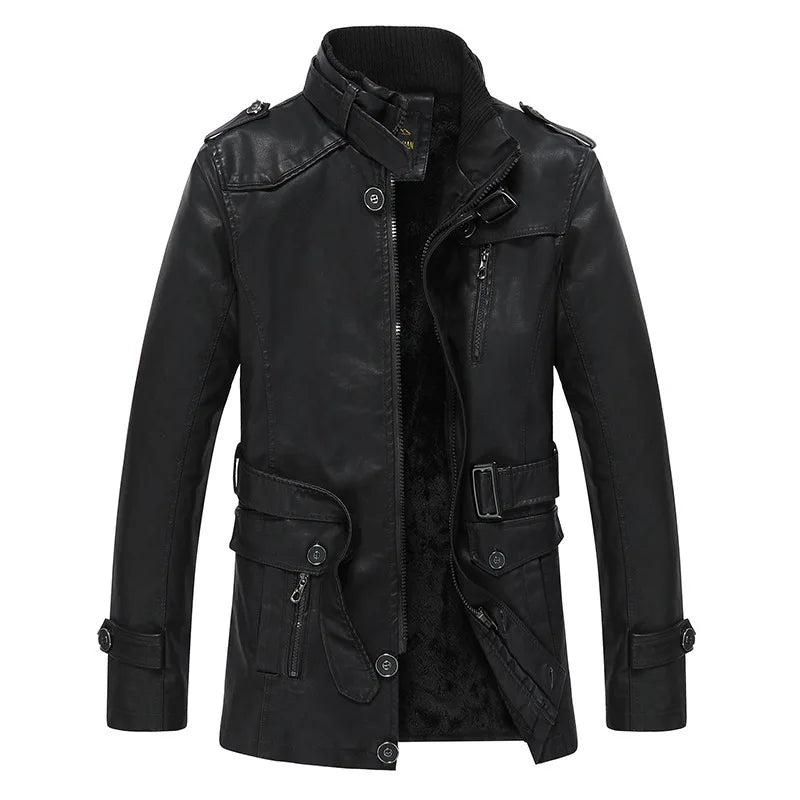 Cole™ Lange Lederjacke