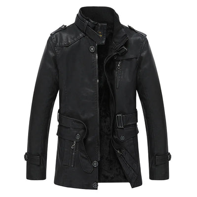 Cole™ Lange Lederjacke