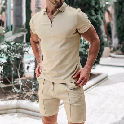Atmungsaktives & Stylisches Sommer-Set mit Poloshirt & Shorts für Herren – Nilo