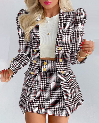 Blazer und Rock Set für Damen