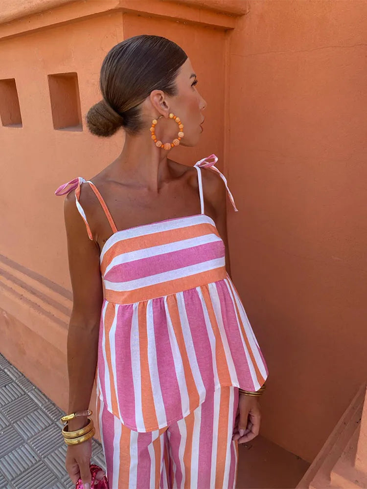 Hanne™ | Elegantes Damen Sommeroutfit mit Muster