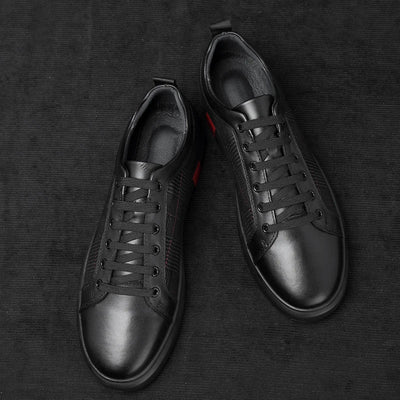 Eleganter herren-sneaker aus leder