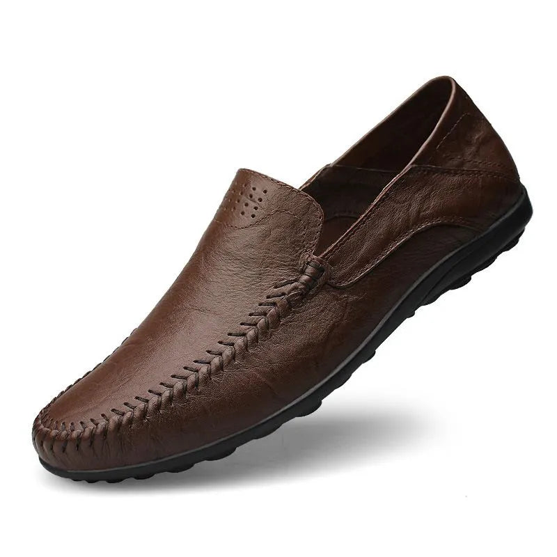 Herren-loafer aus echtem italienischem leder