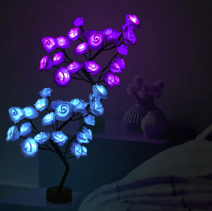 BloomVerve - Strahlende Rosenlampe