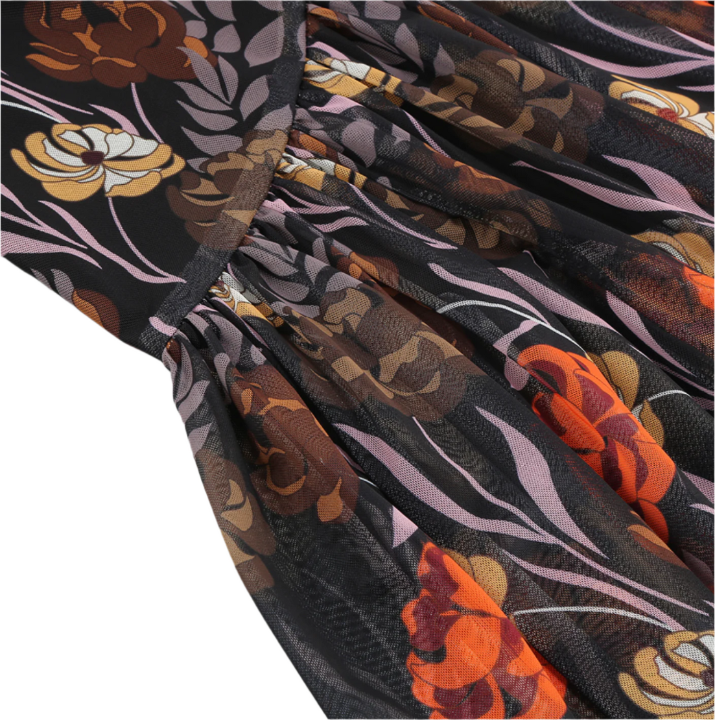 Misha - Blumenkleid mit Herz-Ausschnitt im Korsettstil