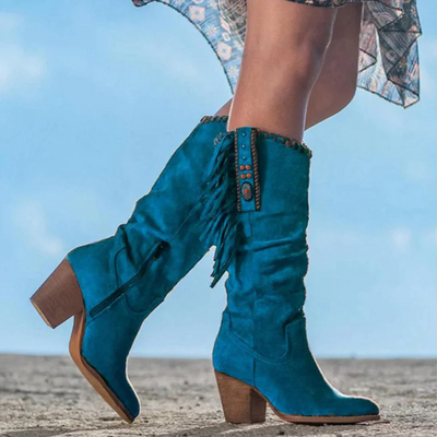 Stiefel im wildwest-stil für damen