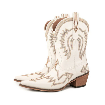 Sinaa - klassische western-cowboystiefel aus leder für damen