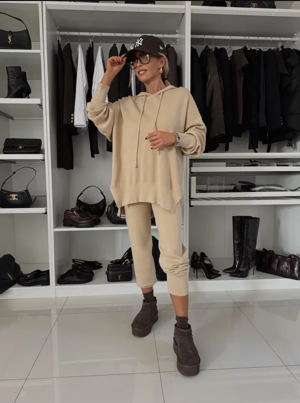 Brigida - lässiger, bequem geschnittener zweiteiler für damen