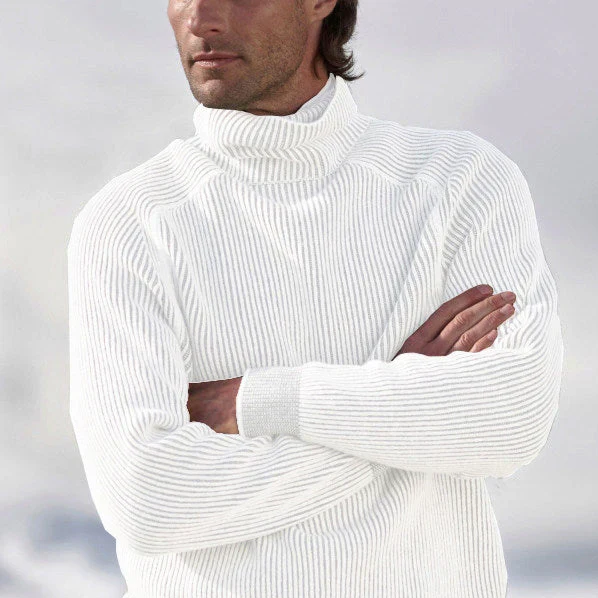 Eleganter Kaschmir-rollkragenpullover für männer