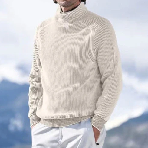 Eleganter Kaschmir-rollkragenpullover für männer