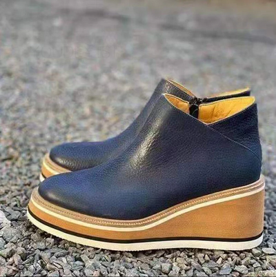 Stylische plateau-stiefeletten für frauen