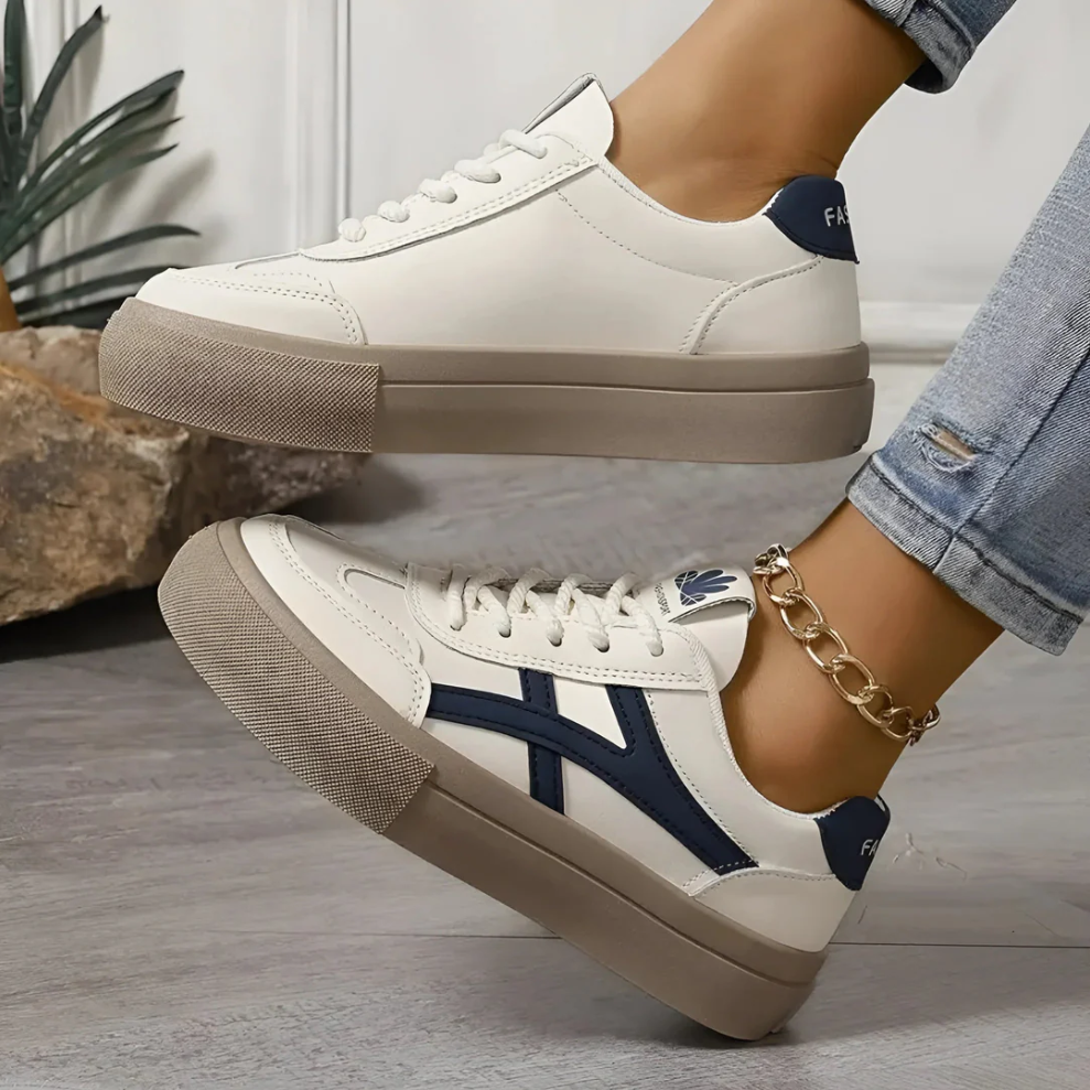 Stylische strick-schnürsneaker für damen