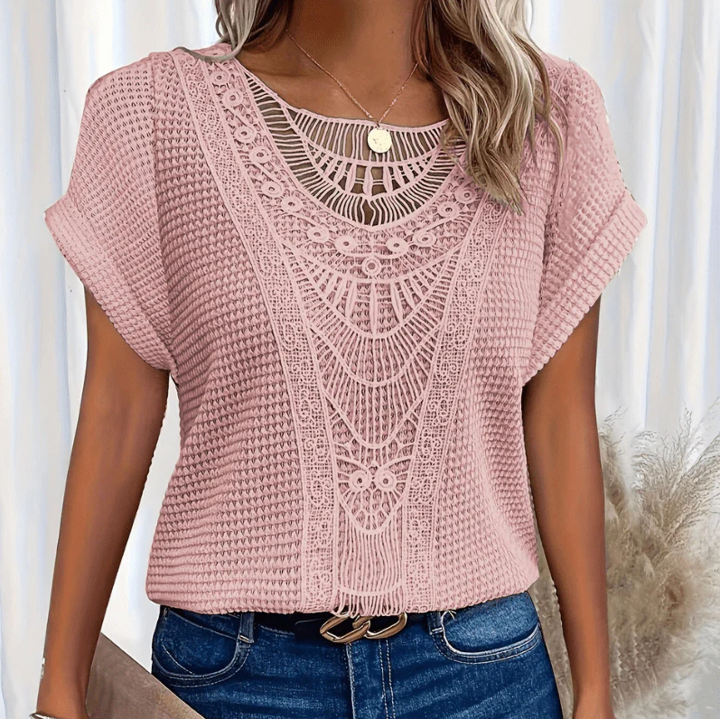 Luxuriöse luftige bluse für damen