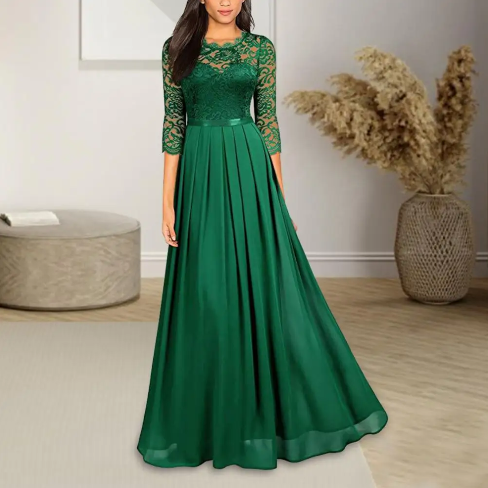 Helena – rubinrotes elegantes abendkleid