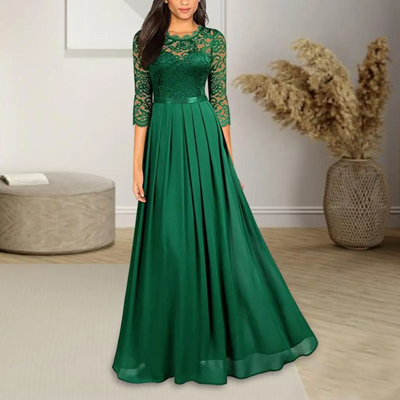 Helena – rubinrotes elegantes abendkleid