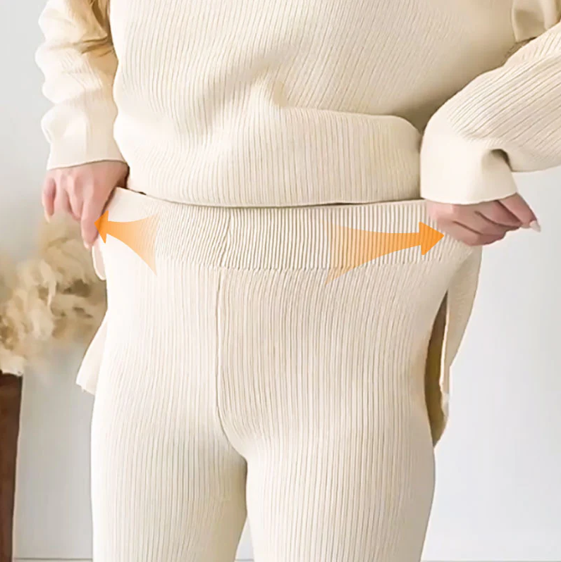 Lauren - schickes zweiteiliges set mit v-ausschnitt für damen