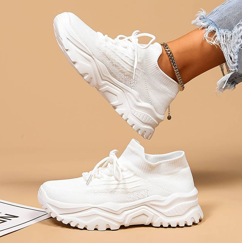 Lässige sneaker mit zusätzlicher fußunterstützung für damen