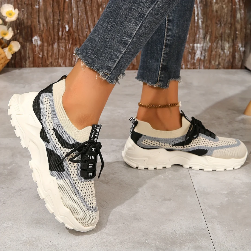 Atmungsaktive mesh-sneaker für damen