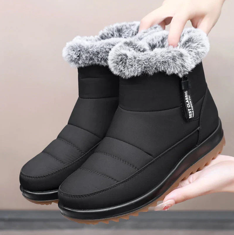 Warme winterstiefel aus baumwolle für frauen