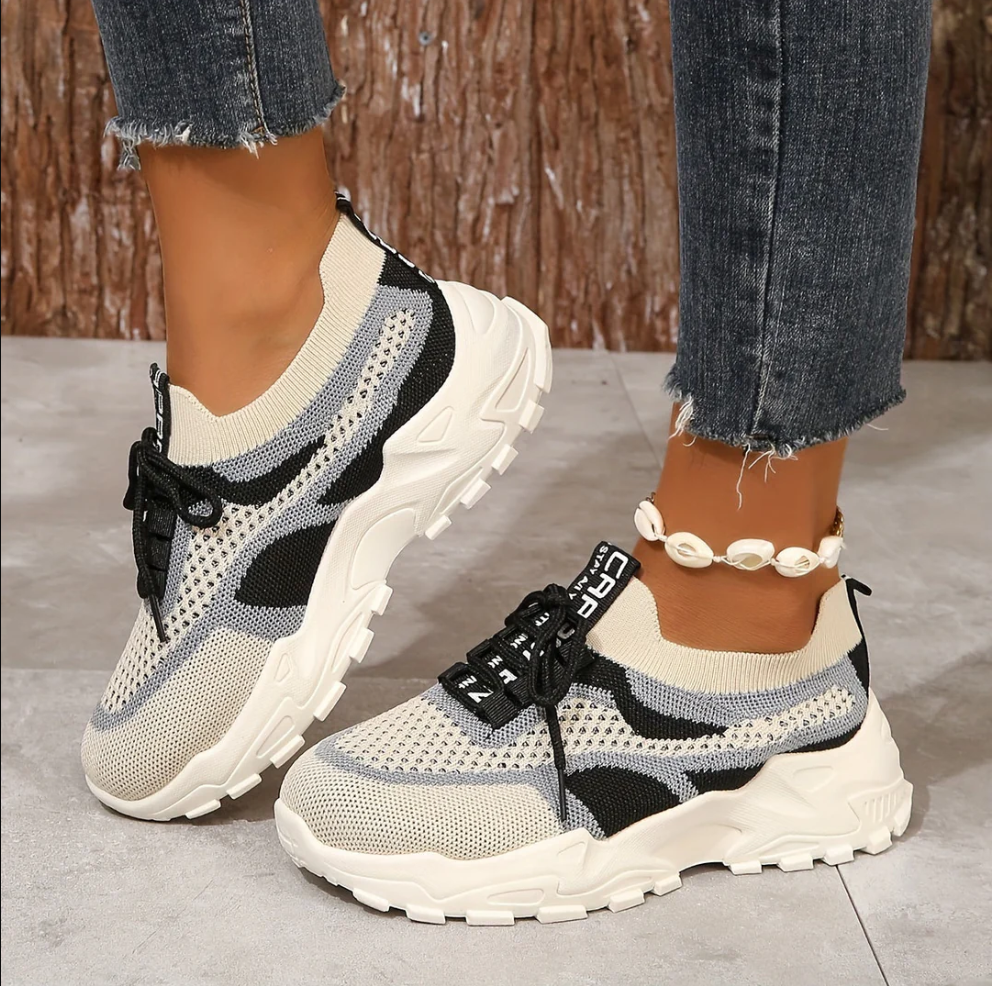 Atmungsaktive mesh-sneaker für damen
