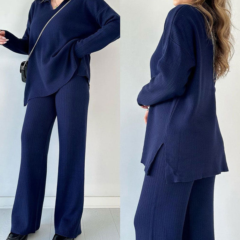 Lauren - schickes zweiteiliges set mit v-ausschnitt für damen