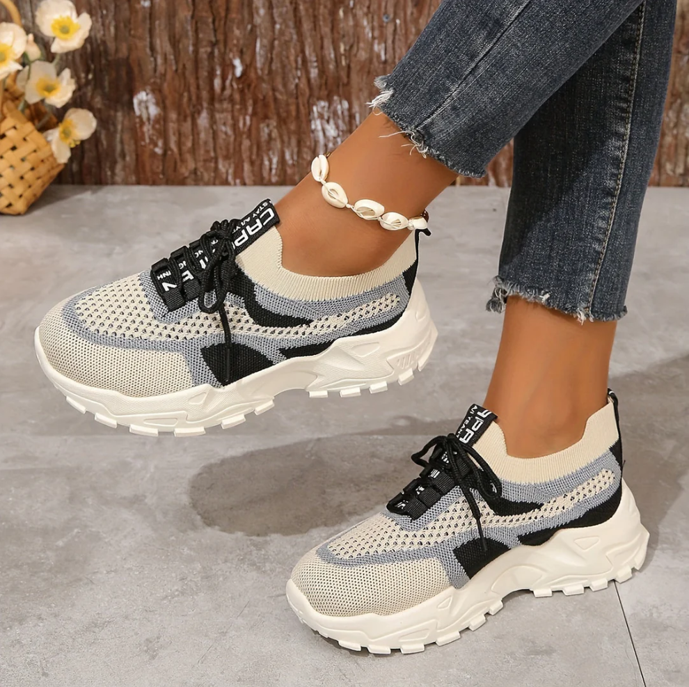 Atmungsaktive mesh-sneaker für damen