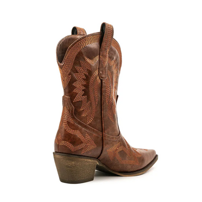 Sinaa - klassische western-cowboystiefel aus leder für damen