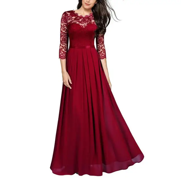Helena – rubinrotes elegantes abendkleid
