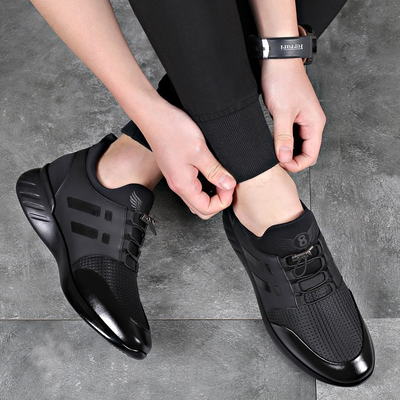 Bequemer orthopädischer premium-herrenschuh aus leder