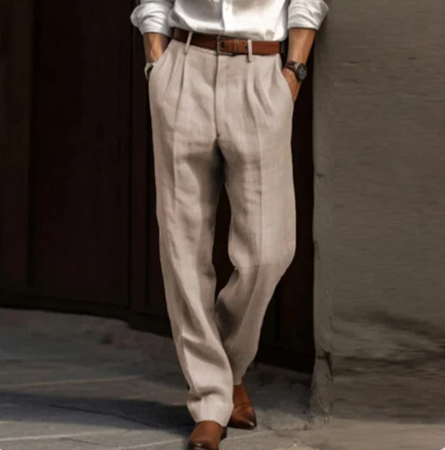 Kent – leichte leinenhose für herren mit lockerer passform