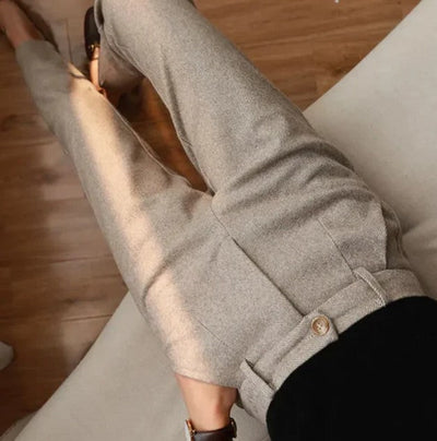 Harley - elegante hose aus reiner wolle