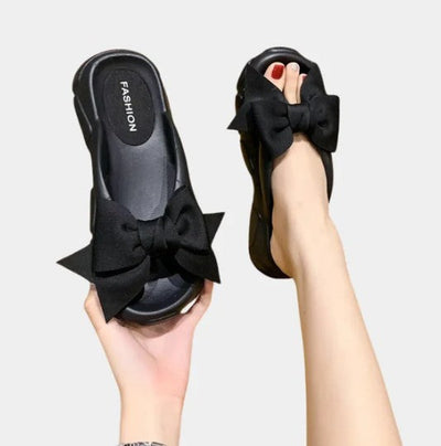 Damonie – elegante damenhausschuhe mit schleifendetail