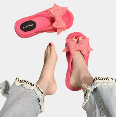 Damonie – elegante damenhausschuhe mit schleifendetail