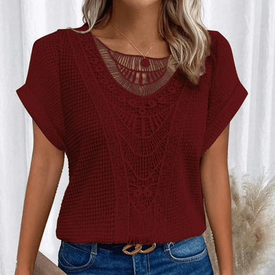 Luxuriöse luftige bluse für damen