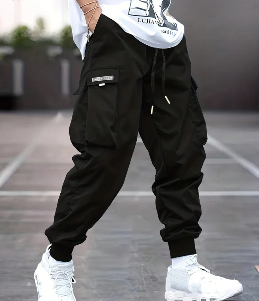 Schwarze cargohose - Tim