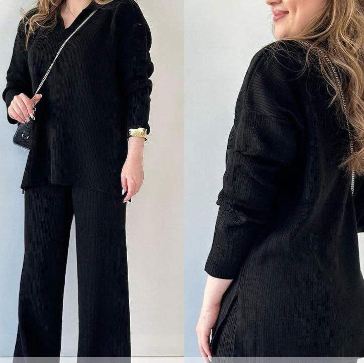 Lauren - schickes zweiteiliges set mit v-ausschnitt für damen