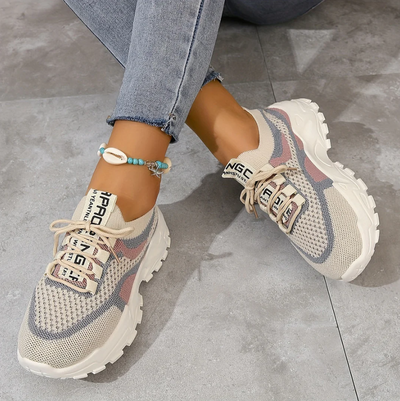 Atmungsaktive mesh-sneaker für damen