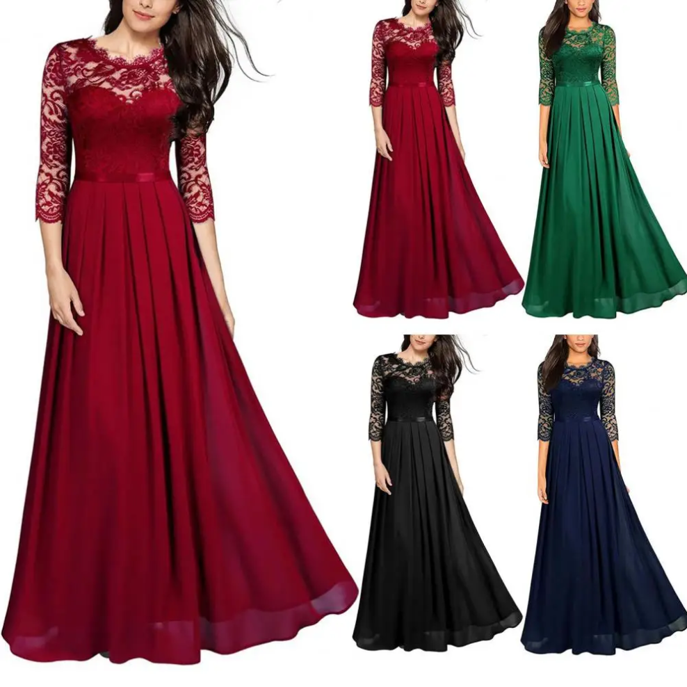 Helena – rubinrotes elegantes abendkleid