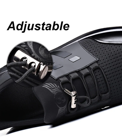Bequemer orthopädischer premium-herrenschuh aus leder