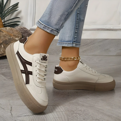 Stylische strick-schnürsneaker für damen