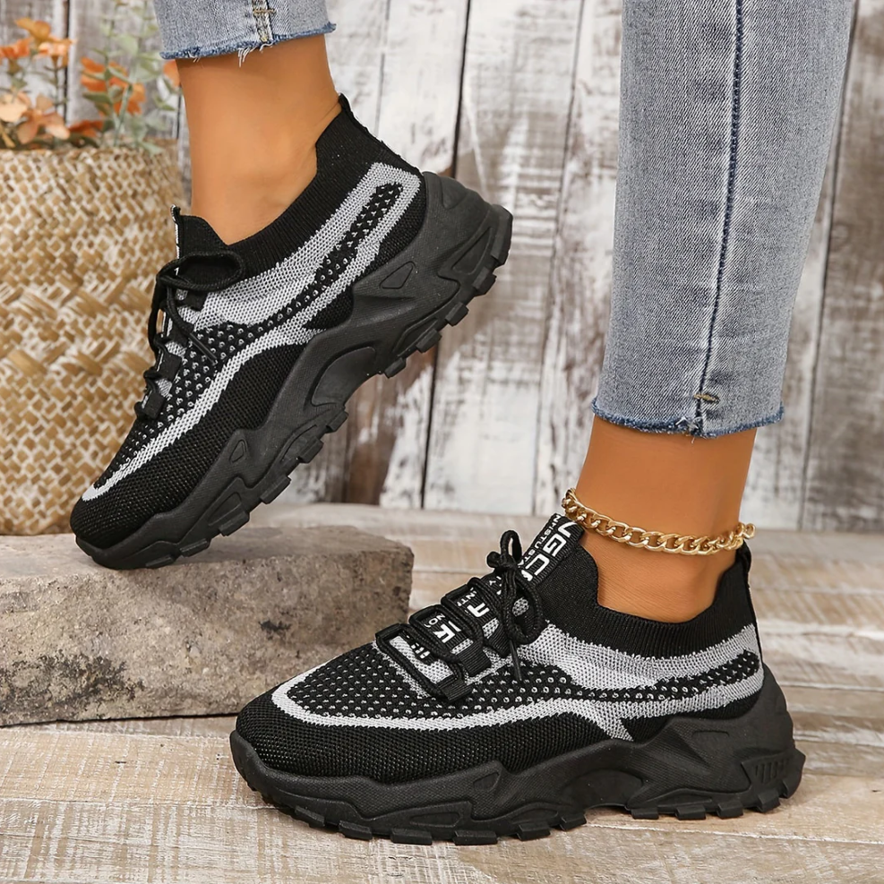 Atmungsaktive mesh-sneaker für damen